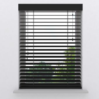 Houten jaloezie op maat 50 mm Slim Omnika