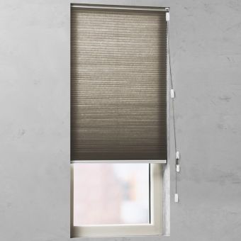 Plisségordijn op maat honingraat lichtdoorlatend