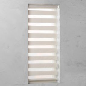 Duo Rolgordijn Op Maat Nature Open Parelwit