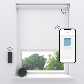Elektrisch Rolgordijn Easy lichtdoorlatend
