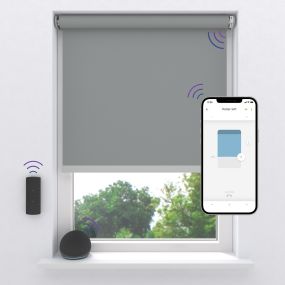 Elektrisch rolgordijn easy soft verduisterend vooraanzicht