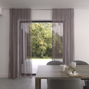 Gordijn op maat fine stofdetail oudroze