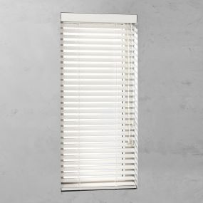 Houten Jaloezie Op Maat 50mm Cremewit