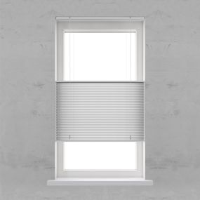 Plissegordijn 25mm Smart lichtdoorlatend grey white