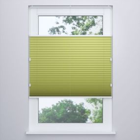 Plissegordijn op maat Solo lichtdoorlatend Spring green vooraanzicht