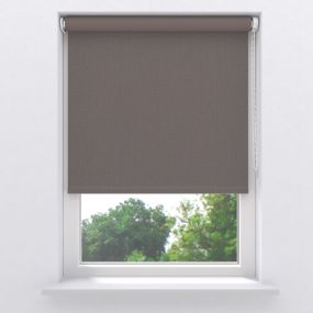 rolgordijn easy velvet verduisterend dim-out taupe