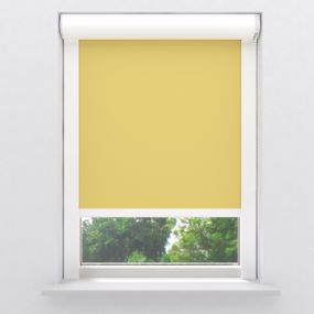 Rolgordijn op maat verduisterend trend cassette vooraanzicht yellow