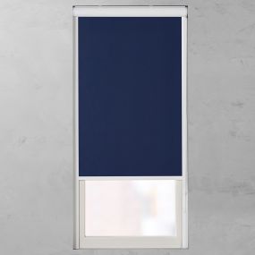 Rolgordijn Op Maat Cassette verduisterend saffierblauw open
