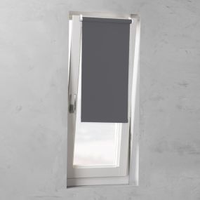 rolgordijn soft smart mini verduisterend anthracite gesloten