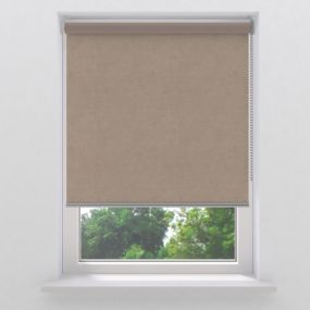 Rolgordijn velvet Smart verduisterend Taupe 90x190cm