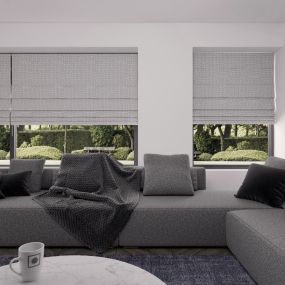 Vouwgordijn op maat Lichtdoorlatend Bubble Frost white