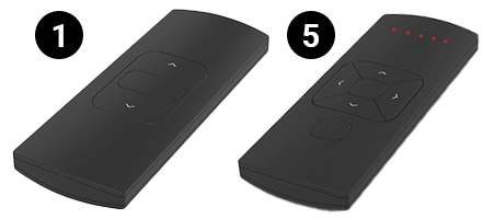 MotionBlinds afstandsbedieningen