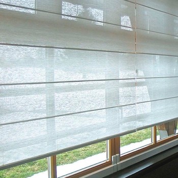 vouwgordijnen raambekleding voor erker